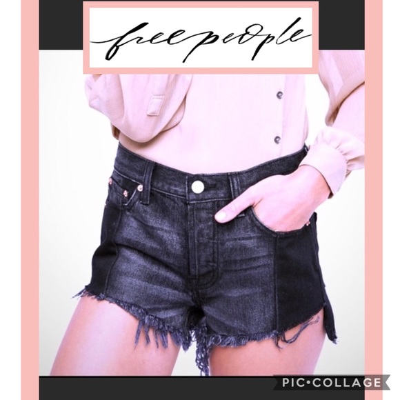 NEW Free People {We The Free} Cutoff Blk step hem - Picture 5 of 8